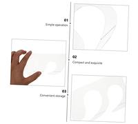 DECORNIJIA 4Pcs Plastic Sewing Patchwork Rulers Quilting Templates for DIY Tailors Embroidery Craft Projects Flexible Abrasion-resistant Measuring Tools