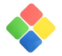 DECORNIJIA 4pcs Poly Spot Markers Soccer Training Flat Markers Tpe Soft Non-slip Improving Speed for Adults Outdoor Sports Drills