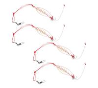 DECORNIJIA 4pcs Portable Carp Fishing Bait Trap Feeder Basket Lure Cage Dispenser for Freshwater Angling Compact Carp Fishing Equipment for Shrimp and Fish