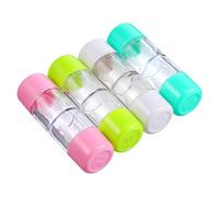 DECORNIJIA 4pcs Protective Lens Storage Box Rgp Hard Case Mini Travel with Cover for Cosmetic Lenses