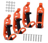 DECORNIJIA 4pcs Roof Rack Mount Kit Zinc Alloy Clamps for Secure Tool Holding and Organizer Easy Install Wall Brackets for Car Garage Shed Overlanding Gear