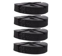 DECORNIJIA 4pcs Rubber Jack Pads Round Slotted Pinch Weld Protector for Auto Lift Truck Hoist High Elasticity Shock Absorption with Balanced Weight Distribution for Vehicle Frame Safety