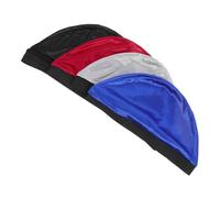 DECORNIJIA 4pcs Satin Shower Cap for Women Disposable Hair Protective Caps for Sleeping for Travel and Home Use