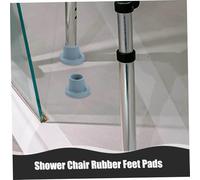 DECORNIJIA 4pcs Shower Chair Rubber Feet Replacement Anti-slip Rubber Foot Pads Wear-resistant Stool for Canes Walkers Bath Chairs