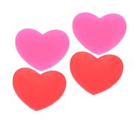 DECORNIJIA 4Pcs Silicone Tennis Racket Dampeners Heart-shaped Vibration Absorbers Shock Reduction for Comfortable Play Lightweight Tennis Dampener for Racket Strings