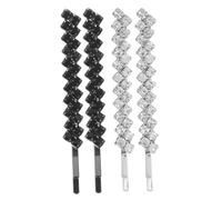 DECORNIJIA 4pcs Sparkly Rhinestone Hair Clips Lightweight Bobby Pins for Weddings and Romantic Occasions Elegant Bridal Hair Barrettes for Women