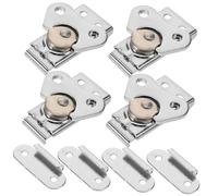 DECORNIJIA 4pcs Stainless Steel Butterfly Latches Surface Mount Heavy Duty Spring Loaded Replacement Catches for Flight Cases Toolbox Cabinet and Secure