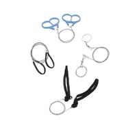 DECORNIJIA 4pcs Stainless Steel Portable Survival Wire for Camping Hiking Gardening Outdoor Use High Tensile Strength Braided Chain Tool for Cutting Plastic Essential Wilderness Emergency