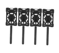 DECORNIJIA 4pcs Telescopic Car Parking Pole Extendable Swiping Rod Card Holder Contactless Payment Tool Weather-resistant Plastic Grabber for Vehicle Gate Access and Toll Payment