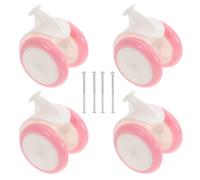 DECORNIJIA 4pcs Walker Wheel Replacement Kit Fit Smooth Plastic Rubber Casters Load-Bearing Walker Accessories for Boys and Easy Installation