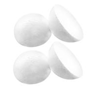 DECORNIJIA 4pcs White Foam Hemisphere Balls Lightweight Polystyrene Semi Circle Shapes for DIY Crafts Floral Arrangements Wedding Party Decorations