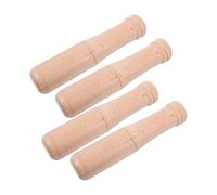 DECORNIJIA 4pcs Wooden Pestle Multi Use Kitchen Grinding Rods for Crushing Garlic Grinding Spices and Juicing Fruits Handheld Wood Pestle Tool for Food Mashing and Manual Kitchen Gadgets