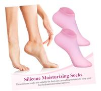 DECORNIJIA 5 Pairs Silicone Moisturizing Foot Socks for Women Gel Spa Foot Care Supplies for Dry Cracked Soft Elastic Reusable Washable Socks