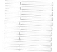 DECORNIJIA 5 Pairs Transparent Acrylic Music Book Clips Page Holders for Sheet Music Stands Portable Small Page Holders for Piano and Wind Instruments Practical Clear Sheet Clips