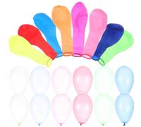DECORNIJIA 500pcs Fluorescent Latex Water Balloons for Party Games Summer Outdoor Fun Mixed Colors for Pool Fights and Hand-eye Skill Development