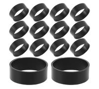 DECORNIJIA 500pcs Non-Slip Silicone Cable Ties Elastic Rubber Bands 12x4mm for Home Office Cord Management and Electronics Accessories