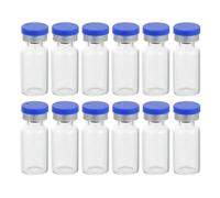 DECORNIJIA 50Pcs 3Ml Glass Vials with Caps Small Laboratory Liquid Sample Bottles Glass Storage Vials for Medical and Cosmetic Use