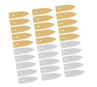 DECORNIJIA 50pcs Copper Zinc Electrode Strips for Electricity Experiment Science Kits Physics Teaching Primary Cell Research with Copper and Zinc Sheets for Educational and Home Use