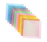 DECORNIJIA 50Pcs Iridescent Origami Craft Papers Colorful Folding Papers for DIY Art Projects for Adults Cuts Creative Crafts