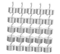 DECORNIJIA 50pcs Lab Hook Weights Set Each Double Hooked Chrome Plated Physics Weights for Teaching Experiments Scientific Research Accurate Mass Calibration