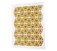 DECORNIJIA 50pcs Laser Warning Stickers PVC Adhesive Warning Sign Decals for Laser Equipment Safety Alert Labels Clear English Communication