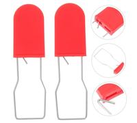 DECORNIJIA 50Pcs Multi-use Plastic Wire Padlock Seals Tamper Security Seals Mini Padlocks for Logistics Asset Protection Red