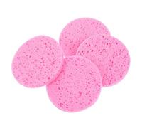 DECORNIJIA 50pcs Natural Cellulose Facial Sponges for Cleansing and Makeup Removal Compressed Round Cosmetic Sponges with Strong Absorption and Elasticity Reusable Gentle Face Pads for Women