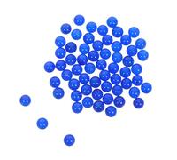 DECORNIJIA 50pcs Natural Lapis Lazuli Round Loose Beads Blue Stone Jewelry Craft Charms for Bracelets Necklaces Earrings Handmade Accessories with Spiritual Significance