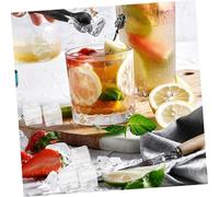 DECORNIJIA 50pcs Reusable Fake Ice Cubes Photography Props Transparent Square Plastic Crushed Ice for Wedding Party Vase Fillers Table Decor