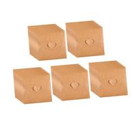 DECORNIJIA 50Pcs Vintage Kraft Paper CD Sleeves Dvd Envelopes with Heart Button for Protective Storage and Scratch Prevention for Home Cinema and Car Organization