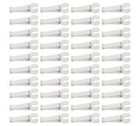 DECORNIJIA 50pcs White Car Air Conditioning Vent Clips - U-shaped Ac Vent Fasteners for Vehicle Air Outlet Car Freshener Holder Tabs Suitable for Interior Accessories