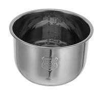 DECORNIJIA 5l Cooker Inner Bowl Stainless Steel Inner Pot Universal Replacement Non Stick Even Heating Compatible with Electric Pressure Cooker Kitchen Use