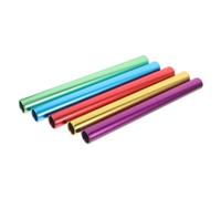 DECORNIJIA 5pcs Aluminum Alloy Relay Baton for Track Sprint Races Lightweight Antiskid Relay Race Sticks with High Visibility Colors for Athletics Competition and Team Passing