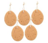 DECORNIJIA 5pcs Bath Sponges Natural Seaweed Honeycomb Boys and Girls Adults Shower Supplies Hanging Rope Eco-Friendly Beauty Sponge