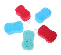 DECORNIJIA 5Pcs Body Scrub Sponges Soft Exfoliating Shower Bath Sponges Mixed Colors for Home Use Material Rich Foam Muscle Relaxation and Skin Elasticity Enhancer