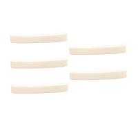 DECORNIJIA 5pcs Bone Guitar Nuts Acoustic Guitar Saddle Replacement 4 x 0.63 x 0.34cm for Acoustic