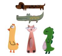 DECORNIJIA 5pcs Cartoon Animal Hair Clips for Hairpins Cute Acrylic Duckbill Clips Random Color Style Safe Skin-friendly Hair Accessories for Everyday Wear Random Color