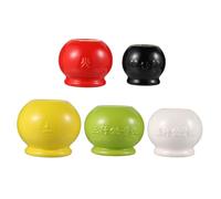 DECORNIJIA 5pcs Ceramic Cupping Therapy Lightweight Suction Massage Tools with Ergonomic Design for Fire Cupping Treatment Safe Edged Vacuum Massager Supplies