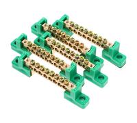 DECORNIJIA 5pcs Copper Terminal Block Wire Connectors Electrical Grounding Bars for Home Office Industrial Use High Conductivity Screw Terminal Blocks for Neat Wiring and Fire Hazard