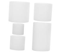 DECORNIJIA 5PCS Cylinder Candle Molds Safe Flexible Silicone Round Resin Molds for Pillar Candlestick Making Multi Easy Unmolding and Cleaning for DIY Crafts