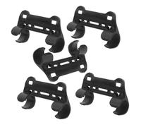 DECORNIJIA 5pcs Durable Bike Pump Holder Clip Portable Retaining Bracket Mount for Inflator Frame Lightweight Fixing Clip for Cycling Fit for Bikes Black
