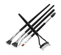 DECORNIJIA 5pcs Fan Mascara Brush for Lashes Scalloped Lash Brush Eyelash Separator Tool Makeup Tool
