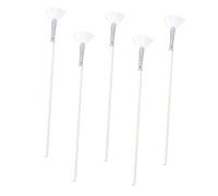 DECORNIJIA 5pcs Fan Shaped Facial Mask Applicator Brushes Nylon Hair Soft Face Care Tools for Skincare Masks Professional Use