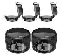 DECORNIJIA 5pcs Gas Stove Knob Covers Plastic Protector 4.2cm Inner Diameter Safety Hob Button Guards Kitchen Oven Knob Safety Covers