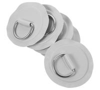 DECORNIJIA 5Pcs Inflatable Kayak D Rings Stainless Steel Buckles and PVC Patches for Paddle Board and Small Inflatable Boats