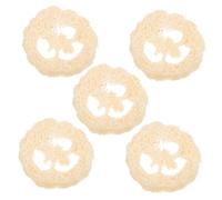 DECORNIJIA 5pcs Loofah Pad Soap Holder Loofah Slices for Bathroom Soap Organizer Base Cuts Tray