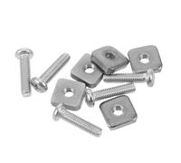 DECORNIJIA 5pcs M5 316 Stainless Steel Cross Head Fin Screws Replacement for Surfboard Tail Rudder, Paddle Board Fin Box Screws for Stand-up Paddleboarding Accessories