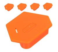 DECORNIJIA 5pcs Magnetic Regulation Seam Guide Sewing Machine Sewing Polygonal Guide Machine Magnetic Gauge Ruler Hemmer Orange