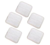 DECORNIJIA 5pcs Natural Loofah Body Wash Sponges with Edge Binding Beige Bath Scrubbers for Gentle Exfoliation and Dead Skin Removal Scrubber for Smooth Skin Care