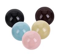 DECORNIJIA 5pcs Perfume Bottle Ball Caps with Electroplated Spherical Spray Nozzles Refillable Mist Sprayer Tops in Colors for Aromatherapy Diffuser and Cologne Transfer Elegant Decorative